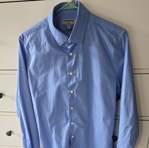 EXPRESS Men's Blue Dress Shirt size M